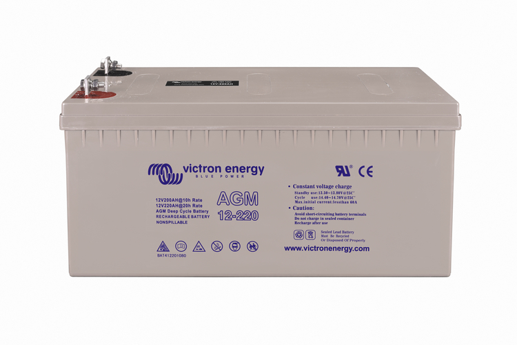 Baterías Victron; 12V/125Ah AGM Super Cycle Batt. (M8) (BAT412112081)