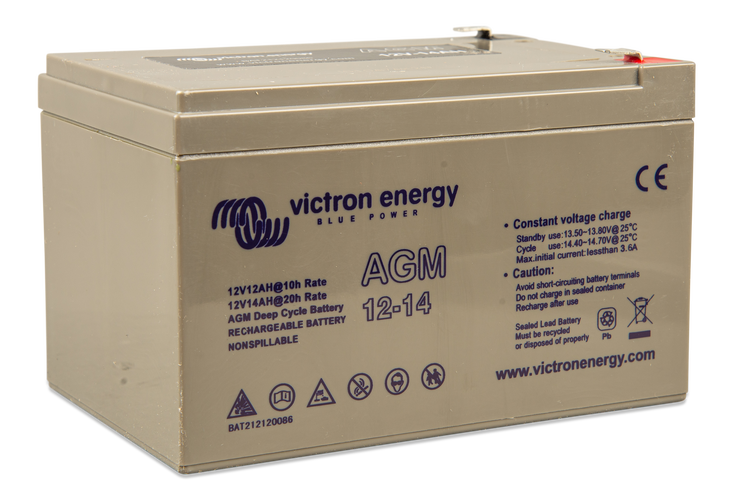 Baterías Victron; 12V/240Ah AGM Deep Cycle Batt. (M8) (BAT412124081)