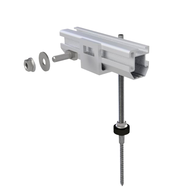 Anclaje coplanar Alusin Solar SL008 Pasateja