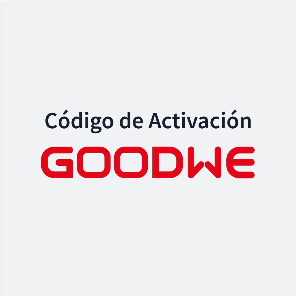 Código activación GoodWe EH 5000 baterías HV