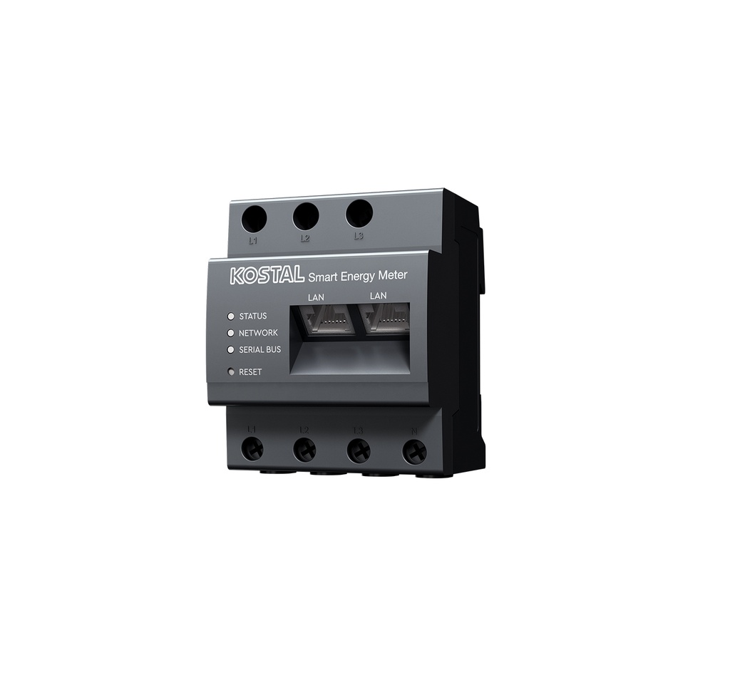 Medidor de energia KEM-C (KOSTAL Energy Meter);65A Medida directa.
Compatible PLENTICORE & BI. Solo para 1 inversor.