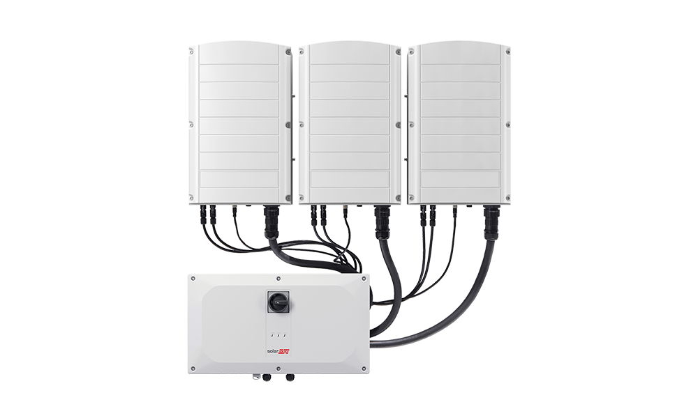 SolarEdge Inversor trifásico de 100 kW. Añadir 3 unidades secundarias SESUK. Synergy, Single DC Input, DC SPD. (SE100K-RW00IBPO4) 