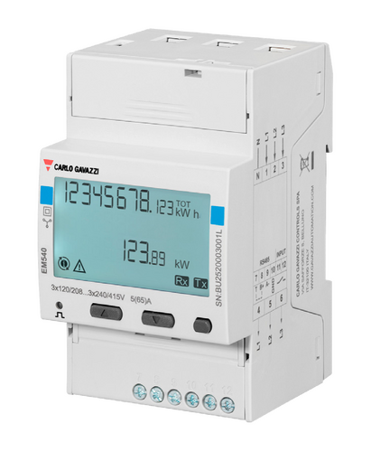 Energy Meter EM540 - 3 phase - max 65A/phase. (REL200100100)