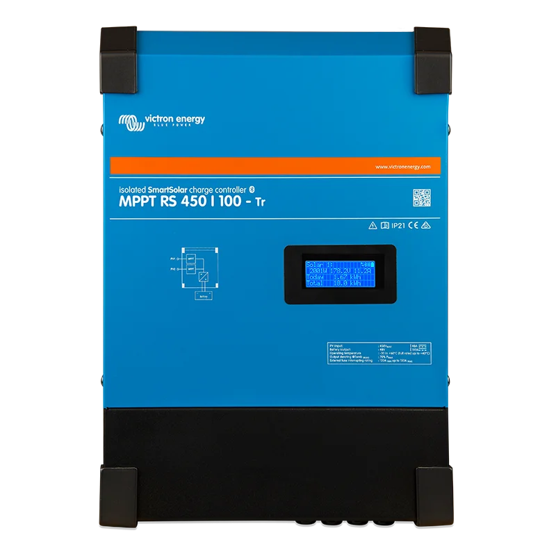 SmartSolar MPPT RS 450/100-MC4; 48V; Vmax 450V, con Display. Maximizador Victron. (SCC145110512)