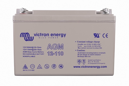 [BVI-AGM100SC] Baterías Victron; 12V/100Ah AGM Super Cycle Batt. (M6) (BAT412110081)