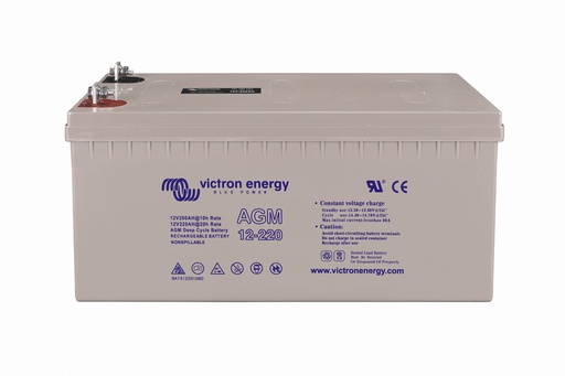 [BVI-AGM125SC] Baterías Victron; 12V/125Ah AGM Super Cycle Batt. (M8) (BAT412112081)