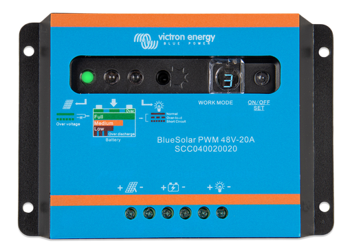 [RVI-PWM_USB48/20] Regulador solar PWM Victron BlueSolar LCD USB 48V 20A (SCC040020050)
